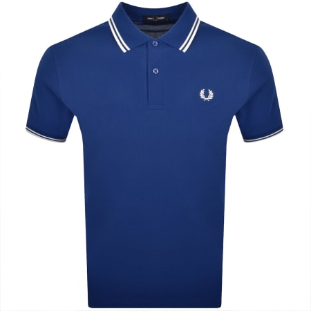Fred Perry Twin Tipped Polo T Shirt Blue | Mainline Menswear us